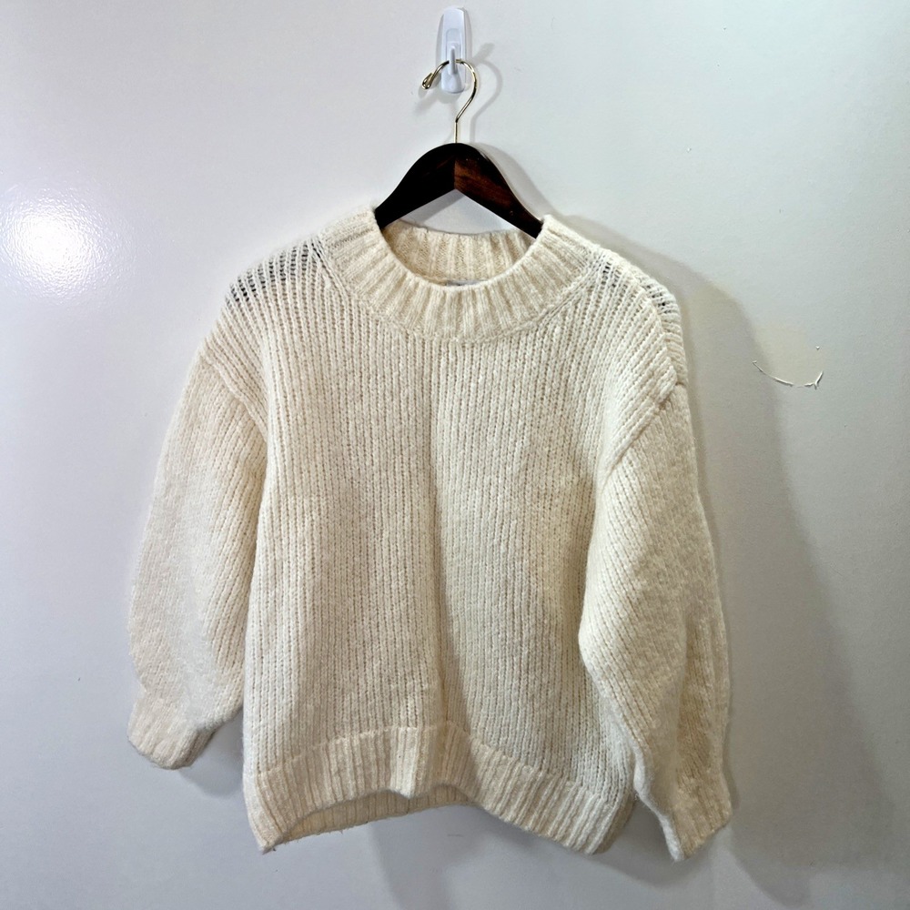 & Other Stories Womens Chunky Knit Wool Mohair Sweater XS Minimalist Scandi Warm